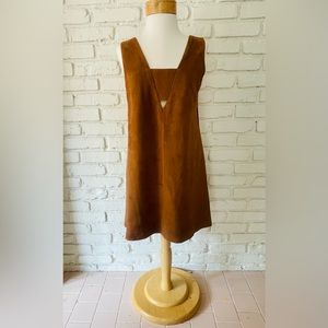 Soprano Suede Dress - Camel/Brown